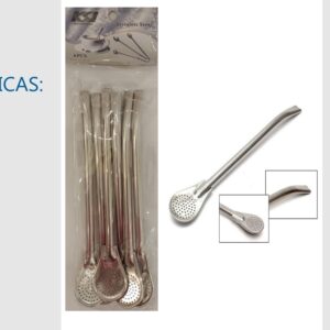 BOMBILLAS PLATEADAS x 6