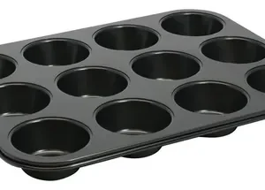 MOLDE ANTIADHERENTE MUFFINS ACERO X 12